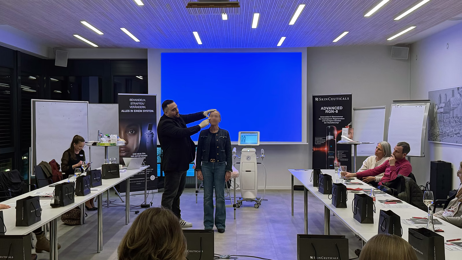 Teaching a Candela Matrix workshop at the DERM Frankenthal congress in Germany